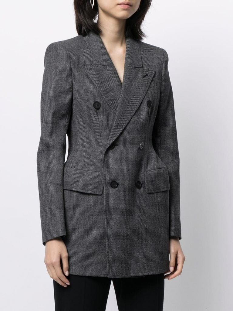 Women Hourglass Blazer Balenciaga Grey