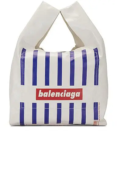 Woman Monday Shopper White/Blue/Red Balenciaga