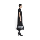 Women Rawcut Sleeves Dress Balenciaga Black