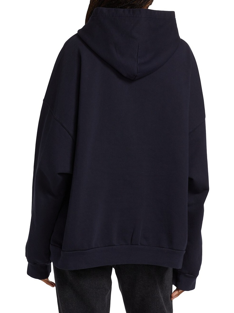 Woman Hoodie Balenciaga New York Navy