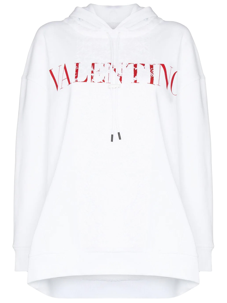 Woman Hoddie VALENTINO White