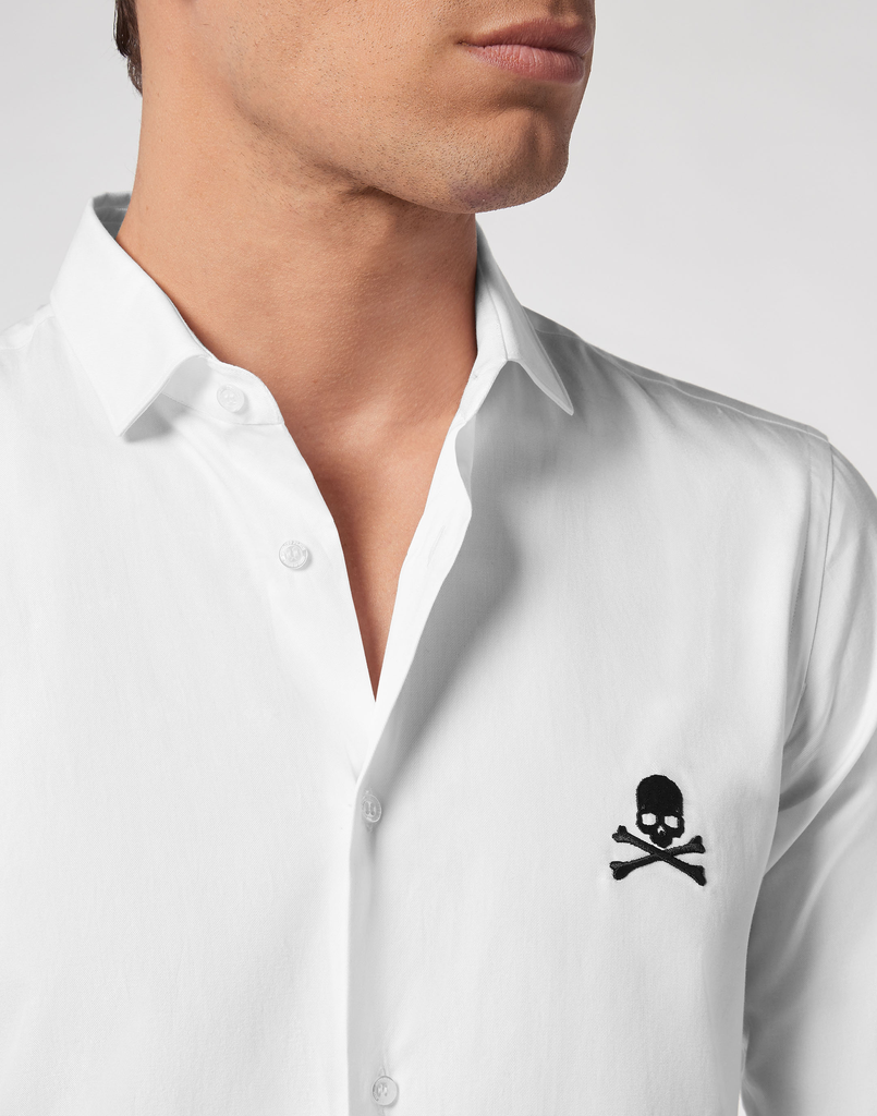 Men Shirt Phillip Plein White