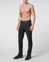 Man Cotton Trousers PHILIPP PLEIN Black