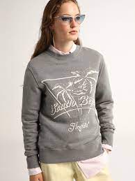 Man Sweatshirt Miami Golden Goose Grey