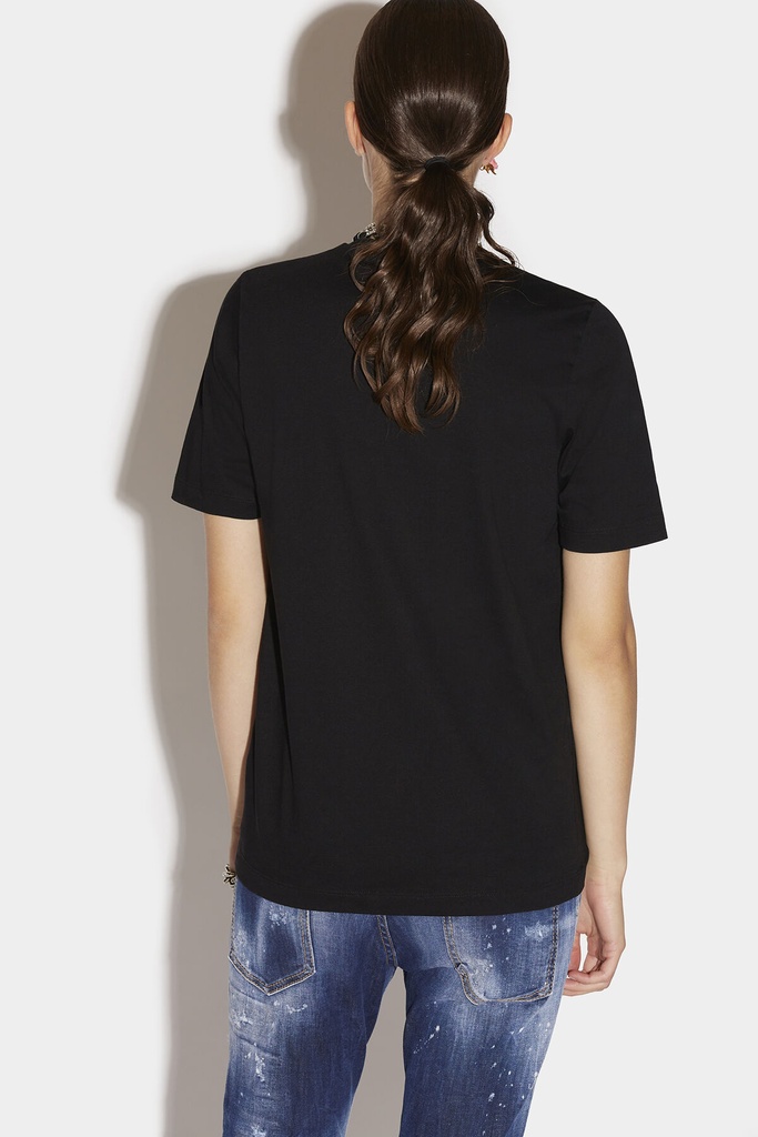 DSQUARED2 WOMAN T-SHIRT BLACK