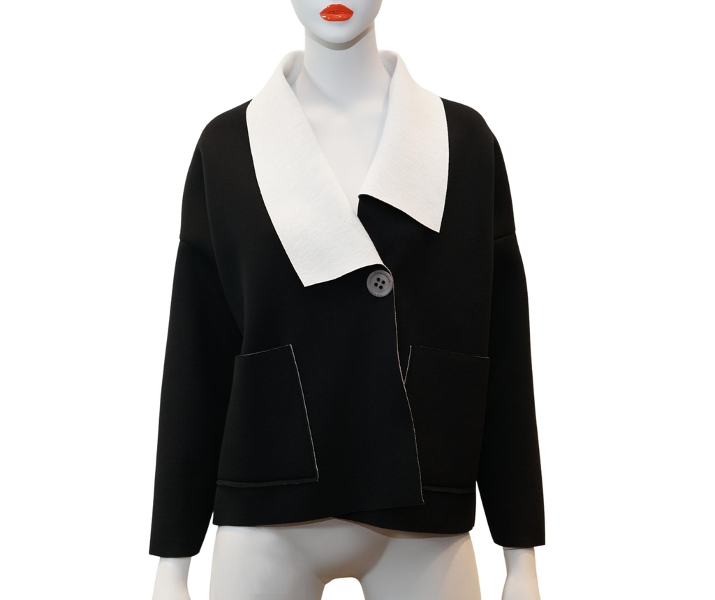 Sartoria Ismara Woman Jacket Black/White