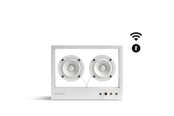 Small Transparent Speaker White