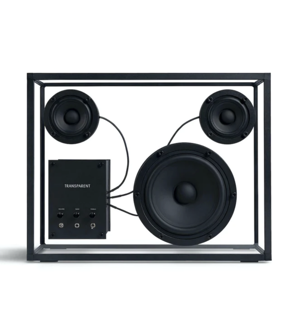 Transparent Speaker Black on Black