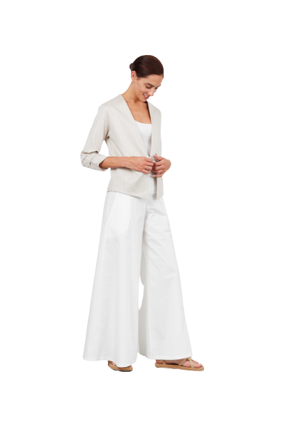 Woman Pantalon Sartoria Ismara White