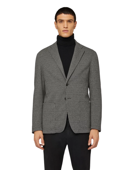 DONDUP Single-breasted jersey blazer