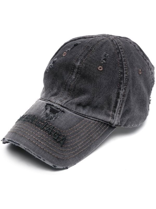 Balenciaga Denim Cap Charcoal