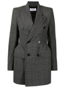 Women Hourglass Blazer Balenciaga Grey