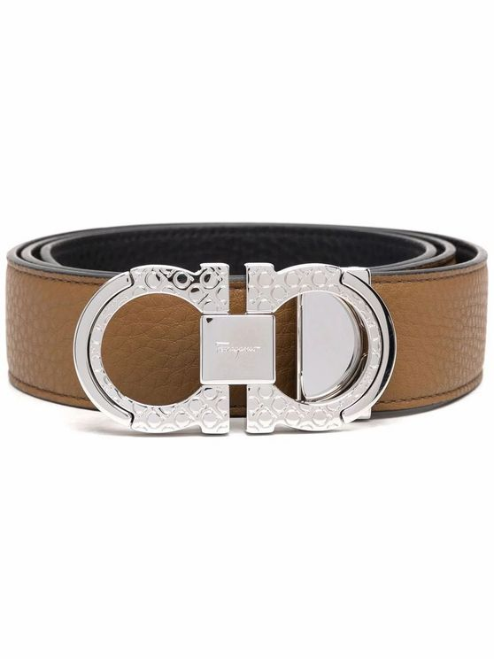 Man Double Adjust Belt Salvatore Ferragamo Black/Brown