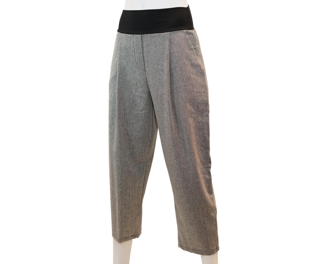 Woman Pantalon Sartoria Ismara Grey Squared