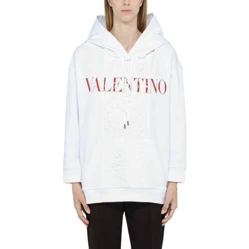 Woman Hoddie VALENTINO White