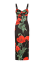 Women Dress DOLCE &amp; GABBANA Flower Poppy Print