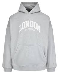 MAN Hoodie Balenciaga London Grey