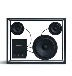 [TS-B-B] Transparent Speaker Black on Black